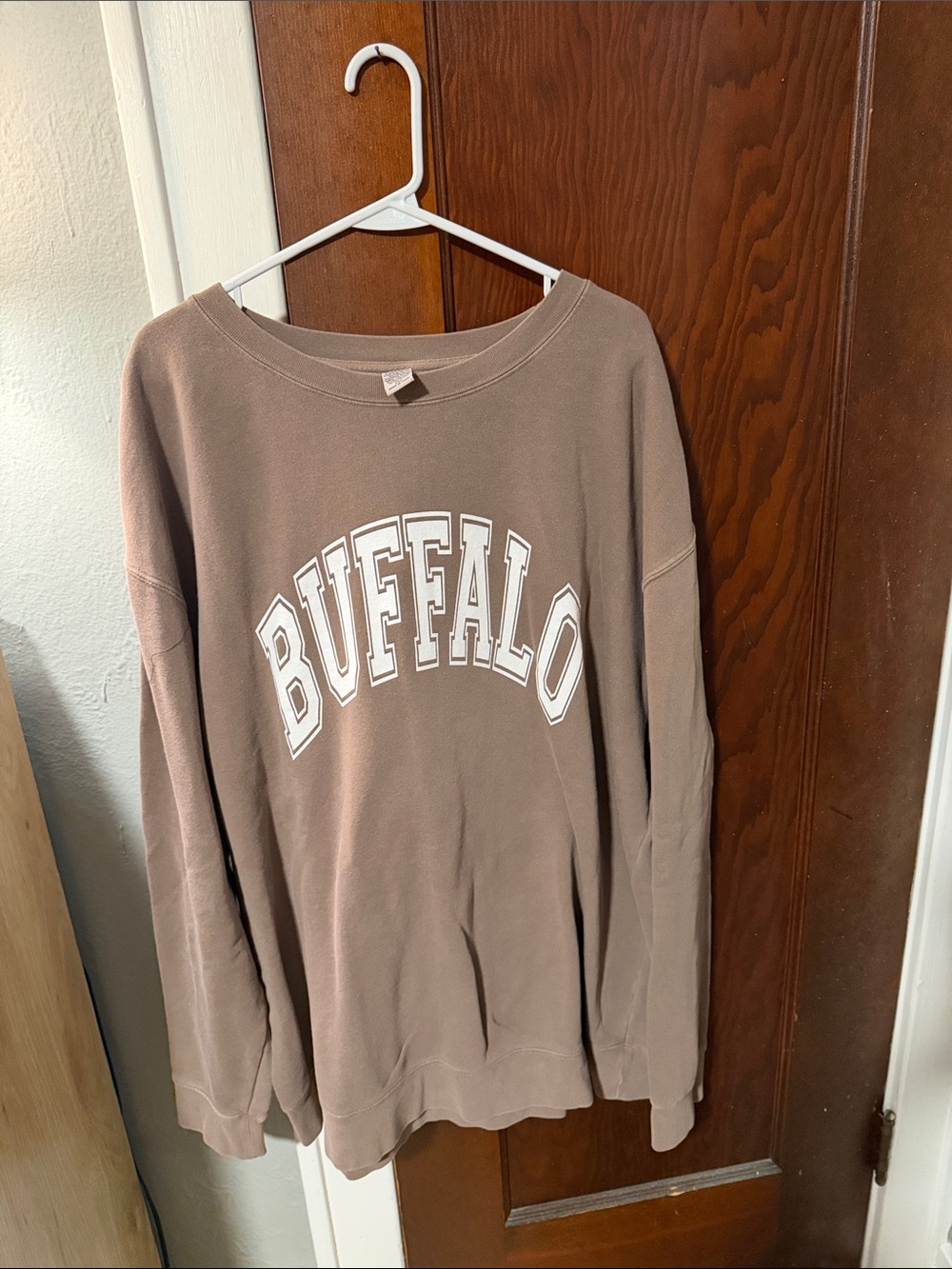 Buffalo Graphic Crewneck Sweater - Taupe